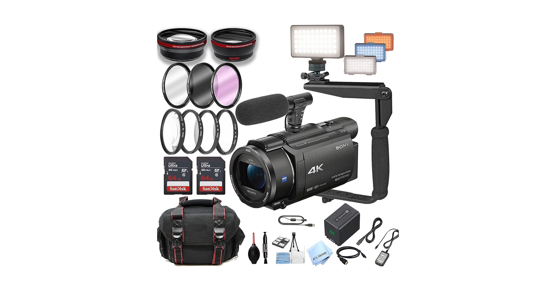 SONY 4Kビデオカメラ ハンディカム FDR-AX53 FDR-AX60 Amazon.com : Sony FDRAX53/B 4K HD Video Recording Camcorder