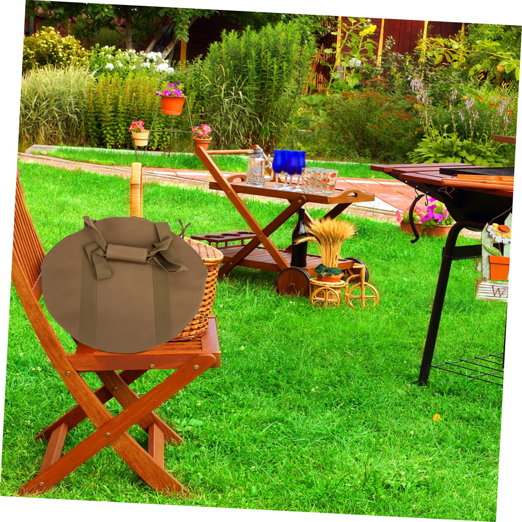 CONGARTENO Outdoor Camping Bag for Cast Iron Pans Storage Container with High Class Zipper Portable Design for Picnic Travel Versatile Use for Cookware and More