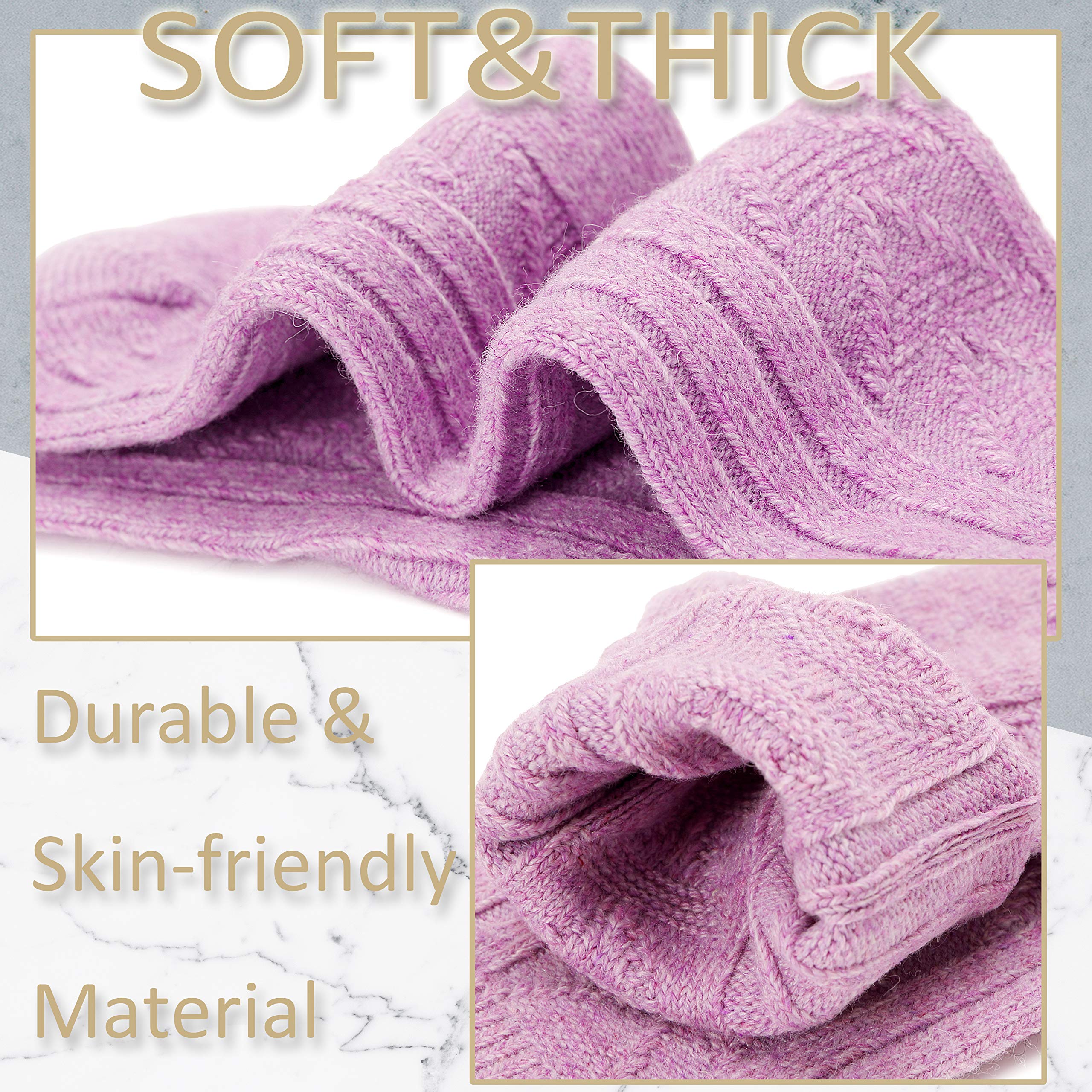 EBMORE Chaussettes Thermiques en Laine de Mérinos pour Femmes Marche Chaudes Épaisses Hiver Confortables Travail Douces Bottes Froides Chaussettes pour Femmes Paquet de 5