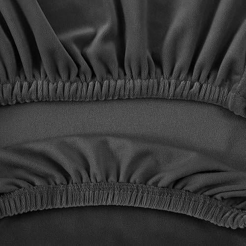 Miniatura 7 de Elehealthy Fundas elásticas para silla de banquete, fundas de terciopelo de lujo para sillón, fundas para sofá, fundas para silla, protector