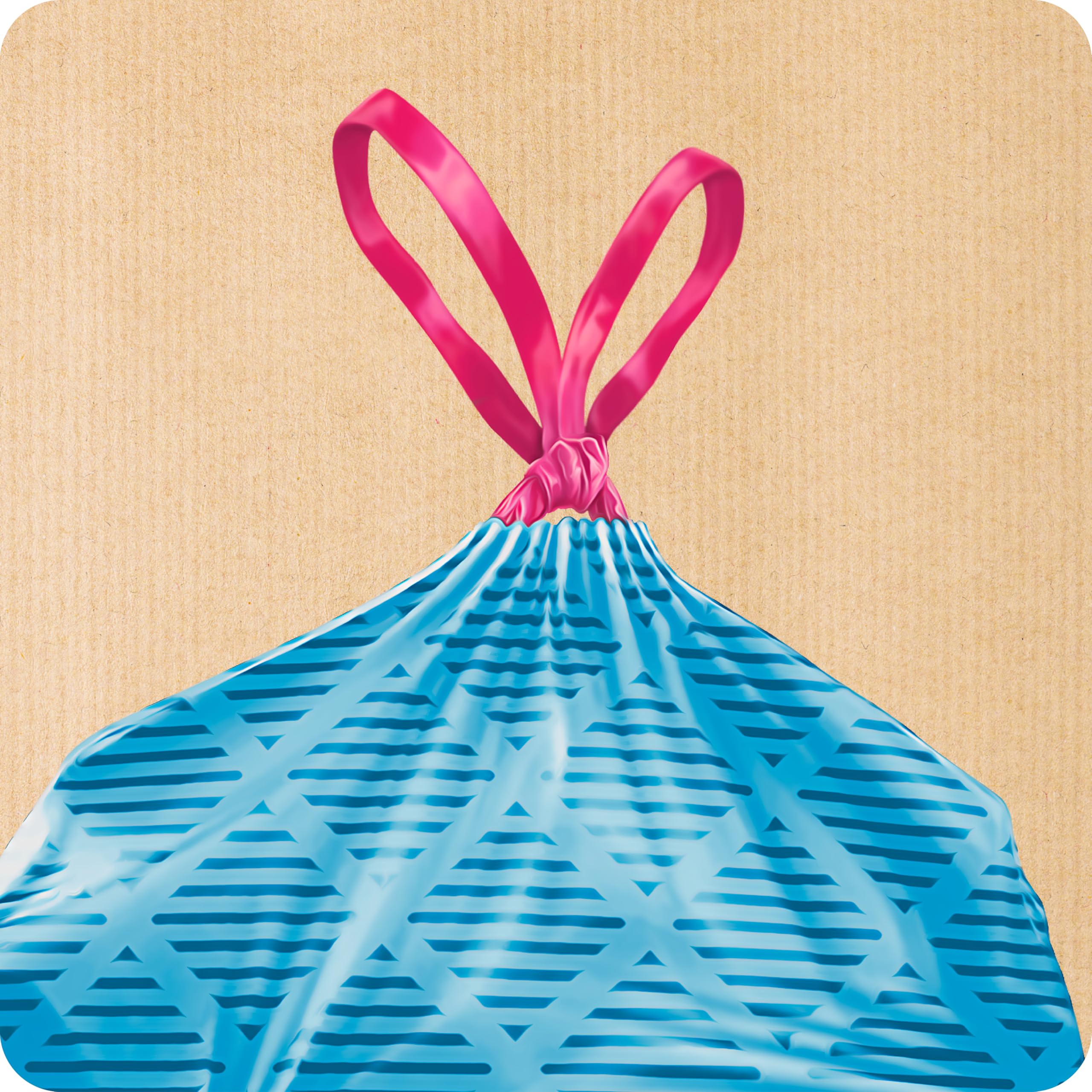 Handy Bag Bolsas de Basura Resistente Antigoteo, 100% Reciclado, Autocierre, 50L, 8 Bolsas, 1 Paquete