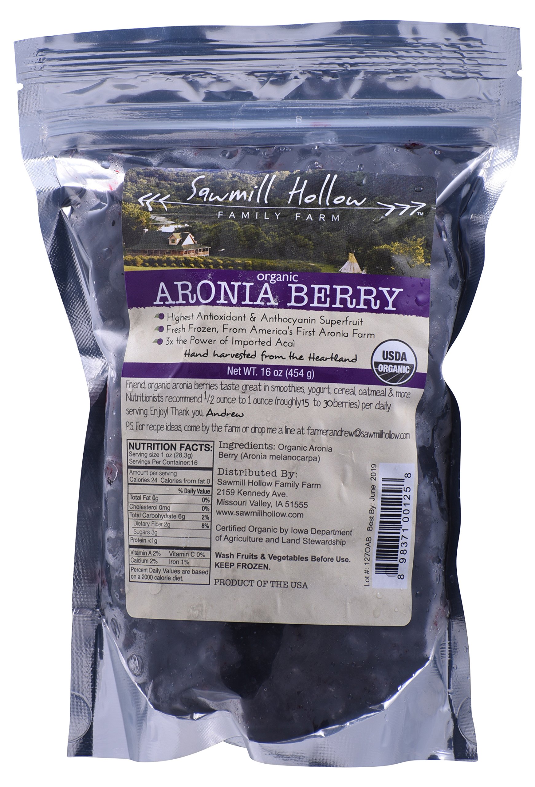 SAWMILL HOLLOW Frozen Aronia Berries, 16 OZ | Grocery Pickup