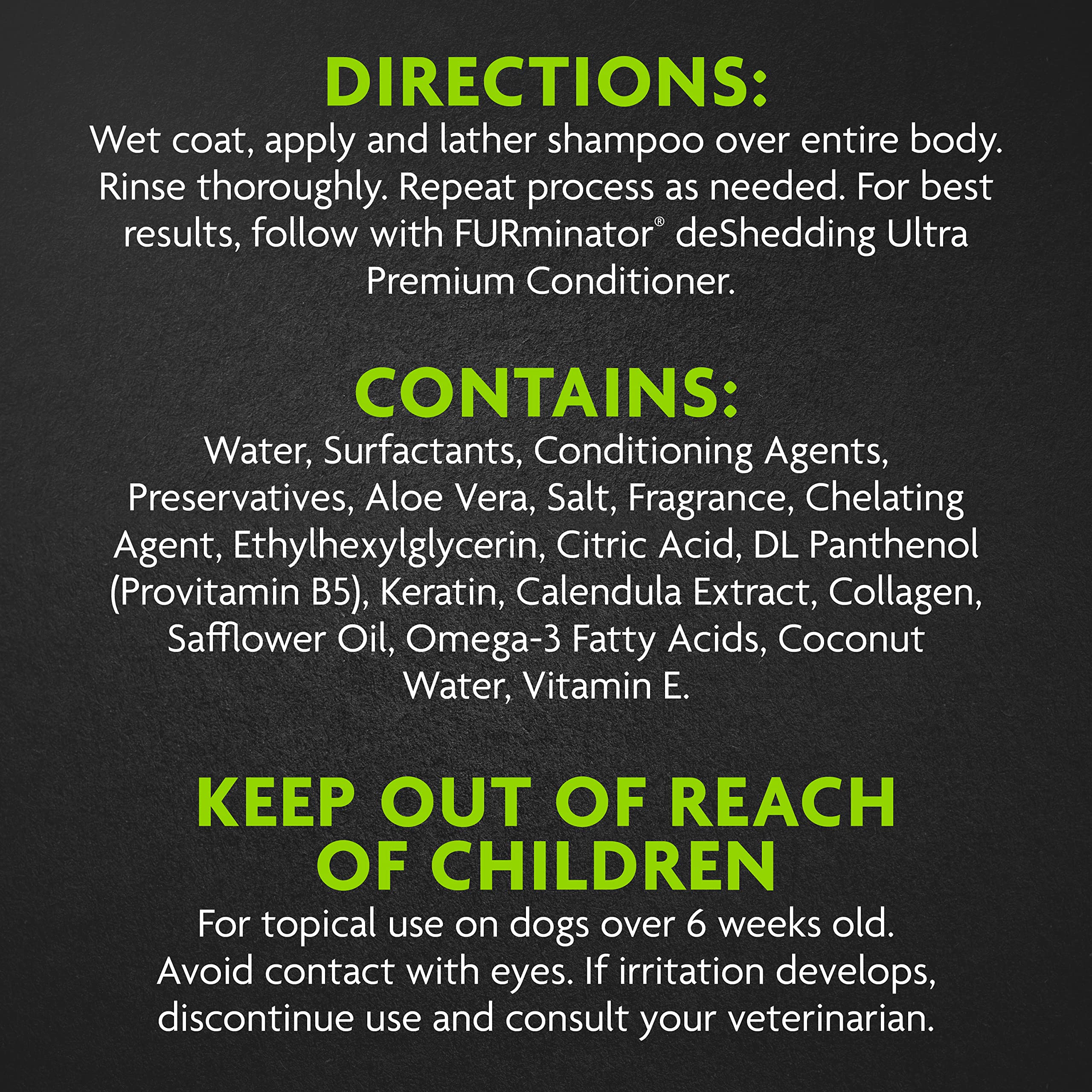 FURminator Ultra Premium deShedding Shampoo For Dogs