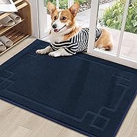Vista 34 de BEQHAUSE Tapete de Puerta 32" x 48", Tapetes Antideslizantes para Interiores Alfombras de Entrada Lavables de Perfil Bajo Absorbentes y Resistente a