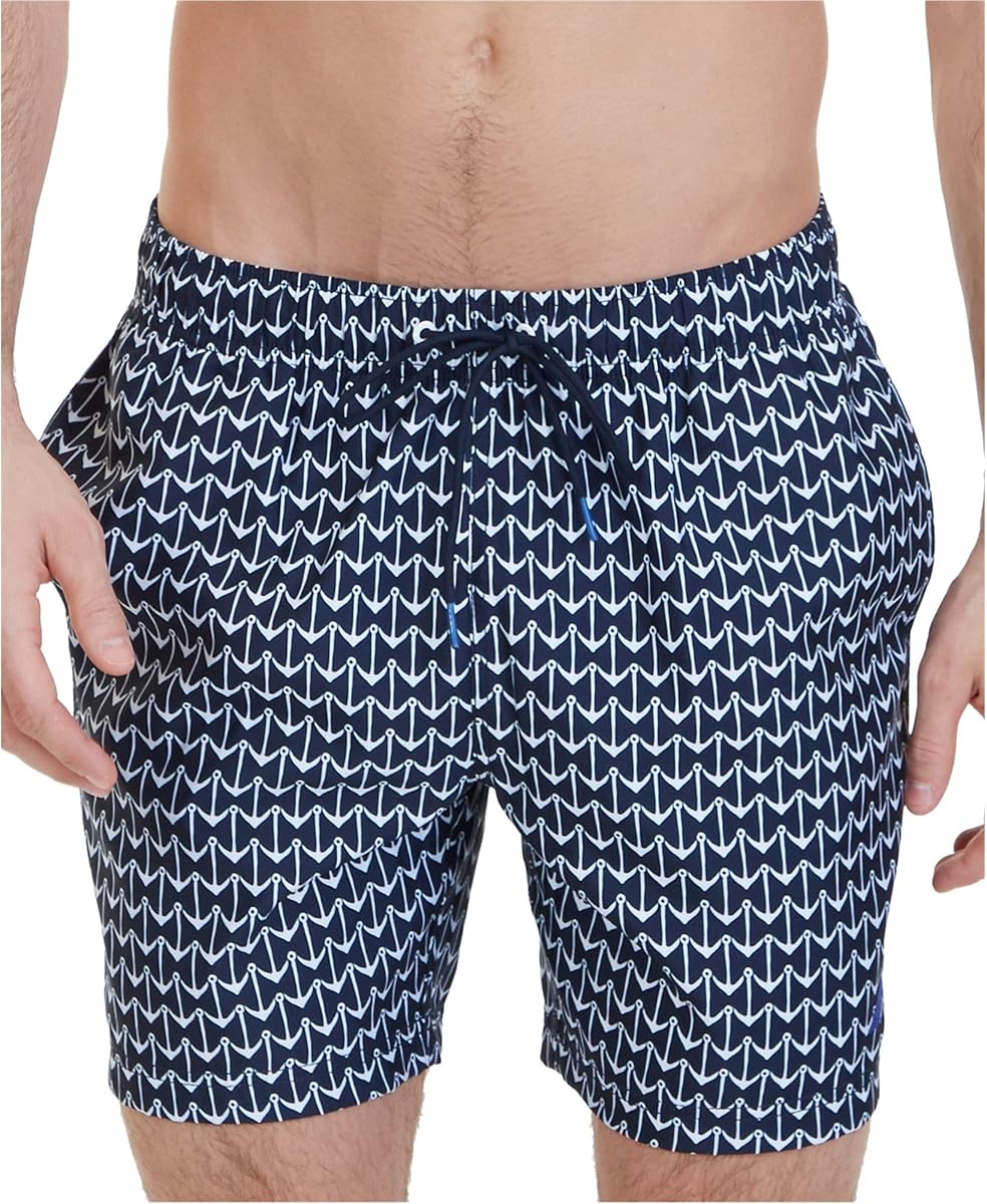 Nautica Bañador con Fondo de Ancla para Hombre, Azul, XX-Large