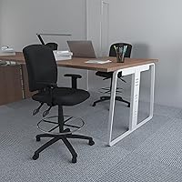 Vista 2 de Taburete multifunción Boss, de tela, Plástico Madera, Negro