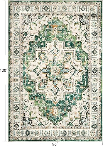 Miniatura 2 de zesthome Alfombras de área de 8 x 10, resistentes a las manchas, lavables, ultrafinas para sala de estar, dormitorio, parte trasera antideslizante,