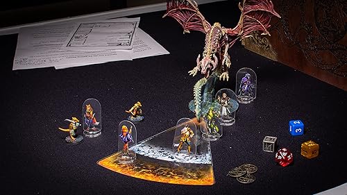 Miniatura 2 de Arcknight Plantillas de efectos de hechizos para D&D 5E 24 marcadores para hechizos AOE con referencia Condición, Pulido e Invocación Tokens para