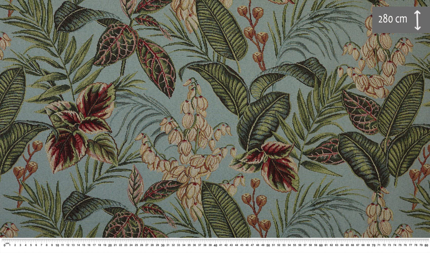 Kt KILOtela - Kussenstof, Jacquard Gobelino, bekleding, decoratie, Petall 100 cm lengte x 280 cm breedte | Geometrisch Kilim Dali - meerkleurig 1 meter