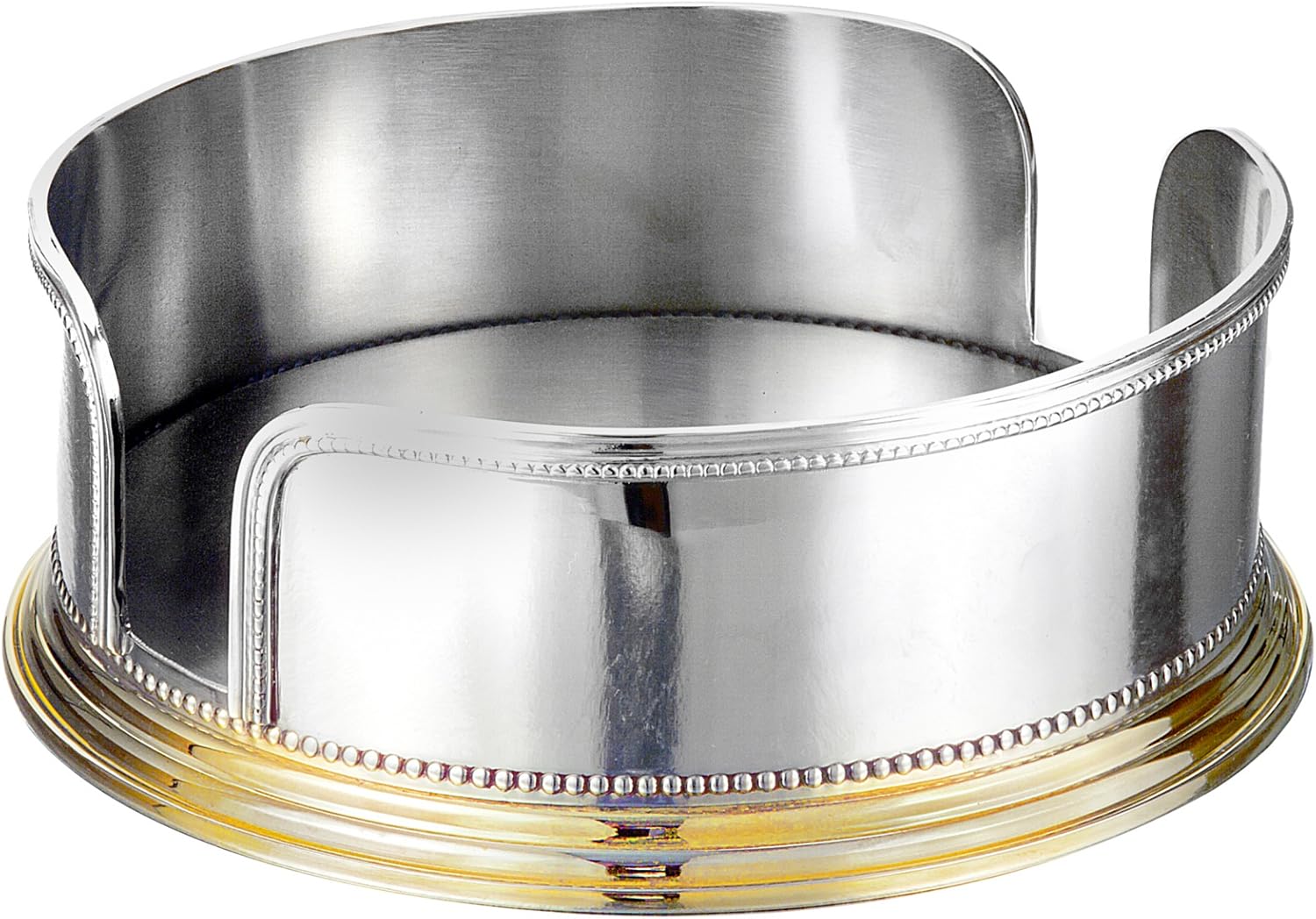 Godinger Beaded Edge Salad Plate Holder Salad Plates