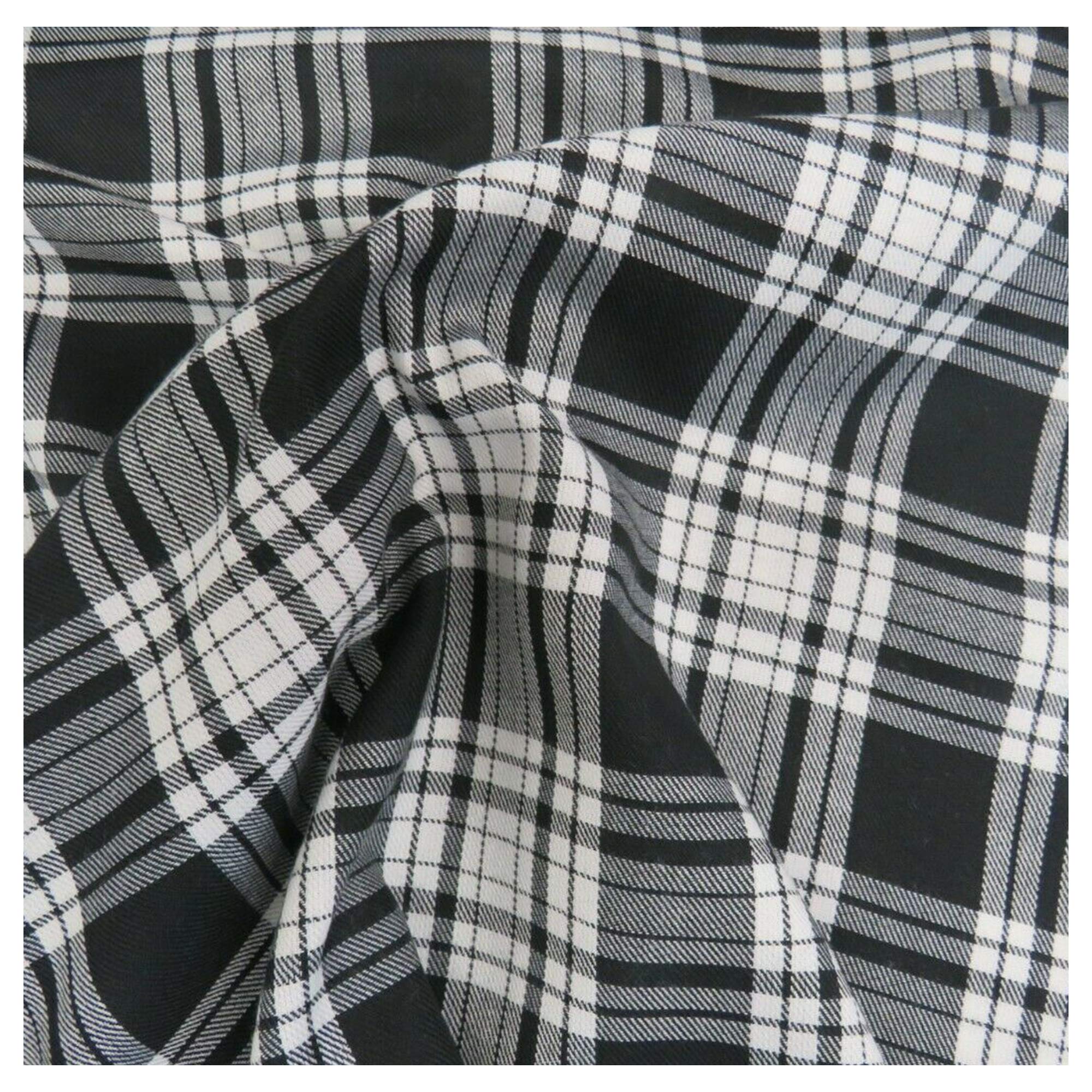 FABRICS KING ONLINE Scottish Fashion Tartan Plaid Check Polyviscose Woven Fabric, Craft & Dress 58" | 145cm Wide | Decoration, Kilt, Skirt, Bridal Material | Sold by The Metre (MENZIES)