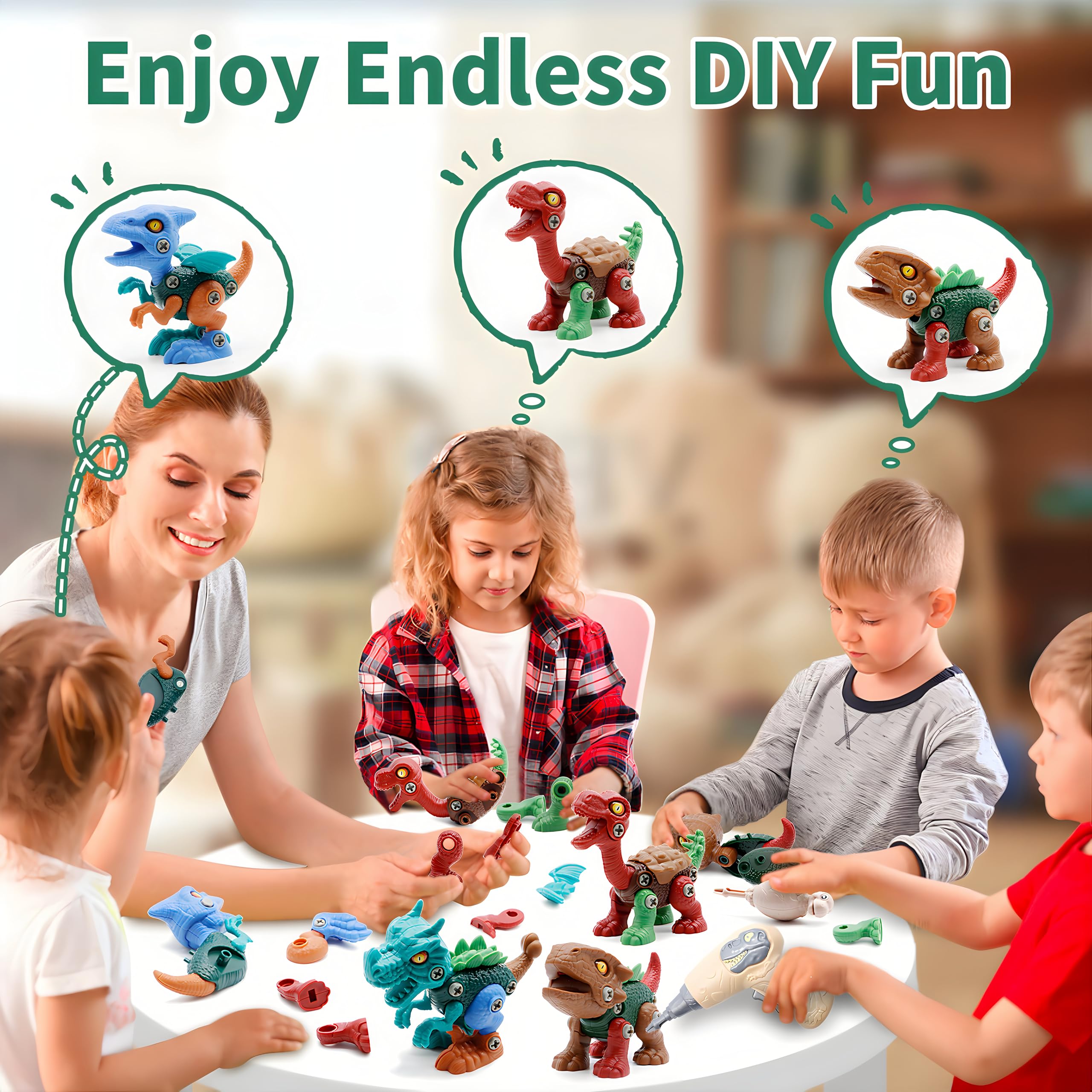 Dinosaur Toys for Kids - Take Apart STEM Set -2 Dinosaur Toys for Kids - Take Apart STEM Set -2