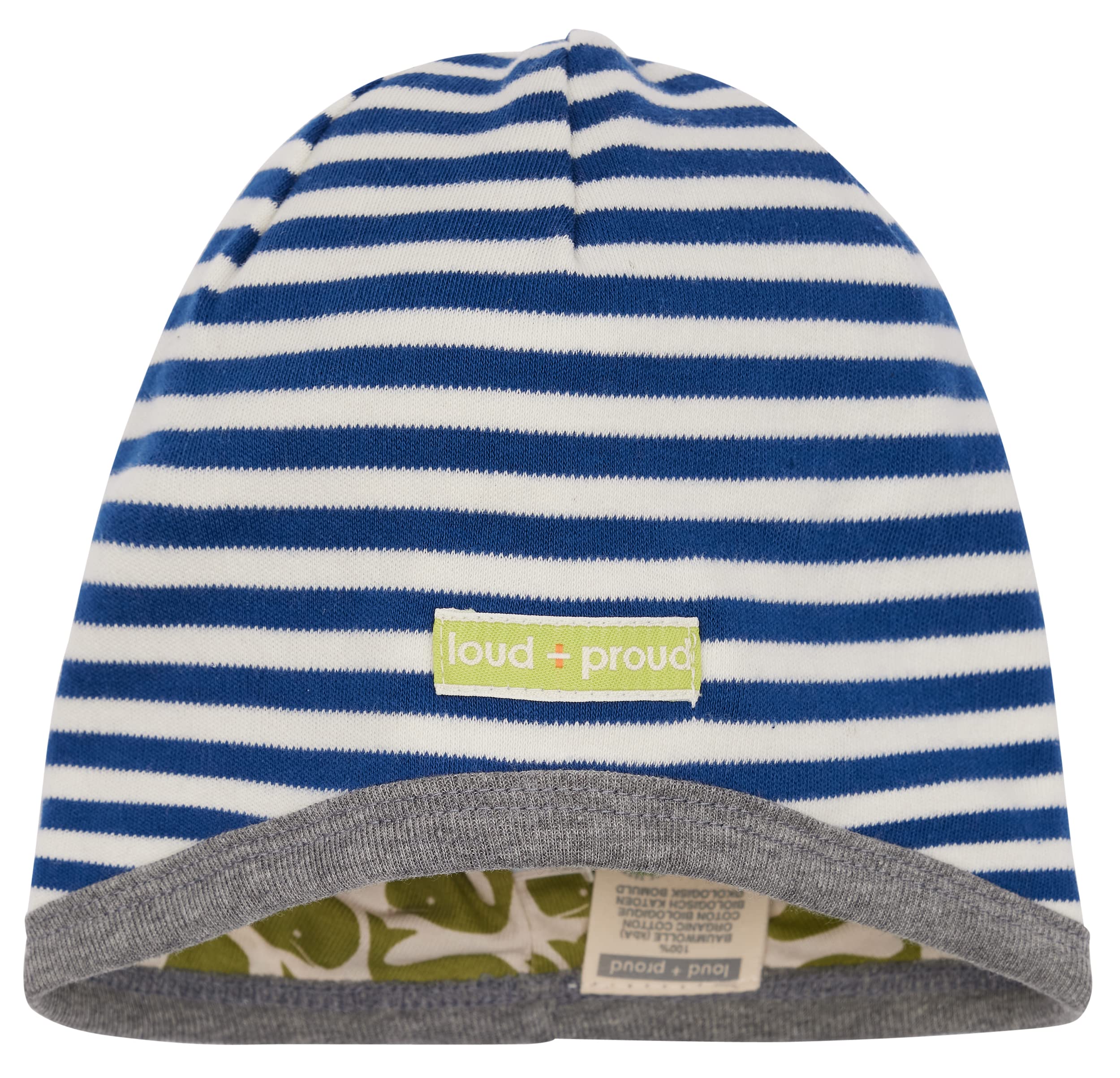 loud + proud Unisex Kinder Wendemütze, GOTS Zertifiziert Beanie-Mütze