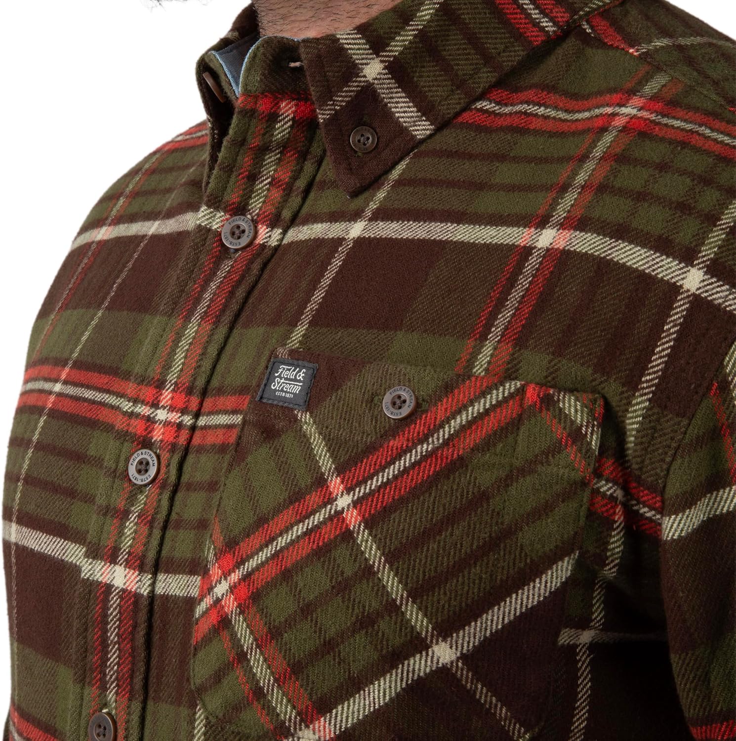 Field & Stream Mens Opening Day Flannel Shirt - Image 6
