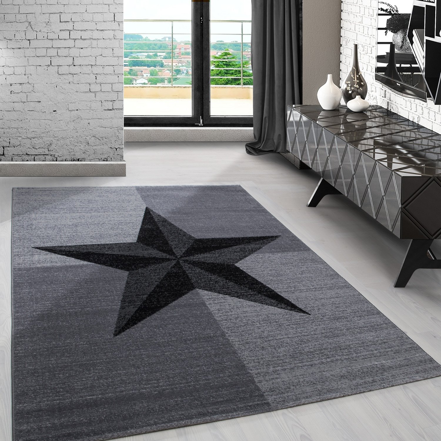 Carpetsale24 Teppich Kurzflor Einfarbig in vielen Größen Moderner Teppich für Wohnzimmer Schlafzimmer Flur Küche Esszimmer Kinderzimmer Pflegeleicht Weich