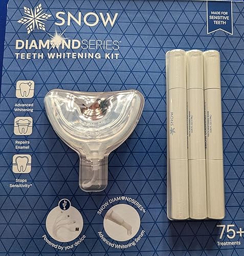 Miniatura 7 de Snow Kit de blanqueamiento dental serie Diamond, más de 75 tratamientos, para dientes sensibles, suero blanqueador avanzado
