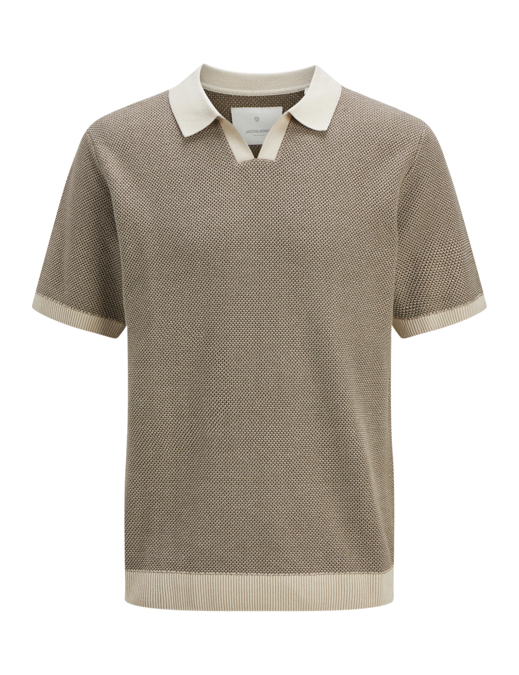 JACK & JONES Male Gestricktes Polo Einfarbig Gestricktes Polo