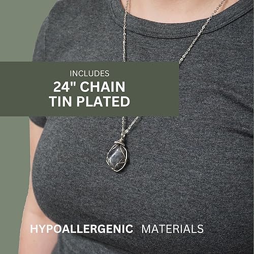 Miniatura 5 de Raw Sapphire Necklace - Royal Blue Sapphire Pendant - September Birthstone Jewelry - Dark Silver Necklace - 24 Inch White Gold Chain - Gift for