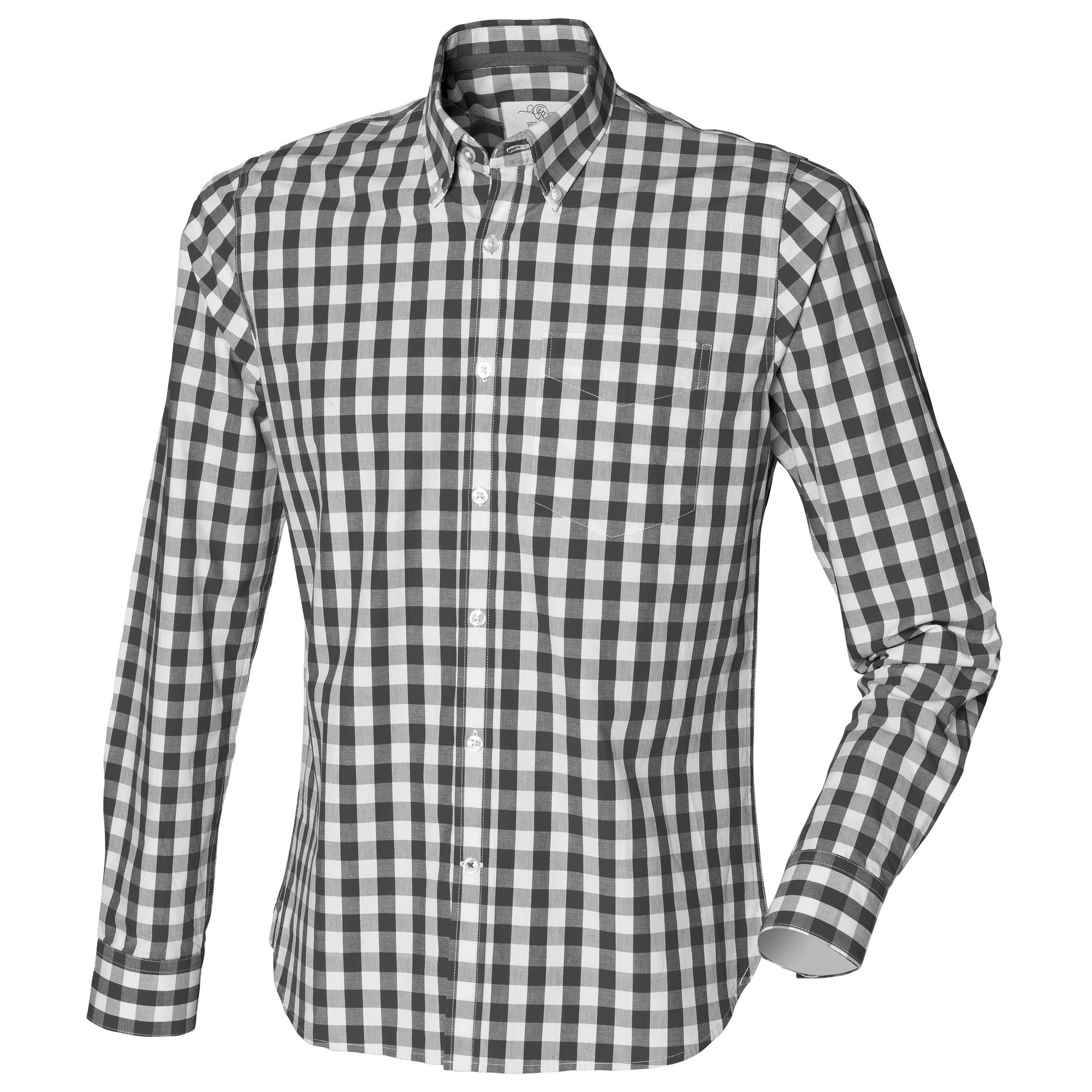 Front Row Mens Checked Casual Cotton Shirt