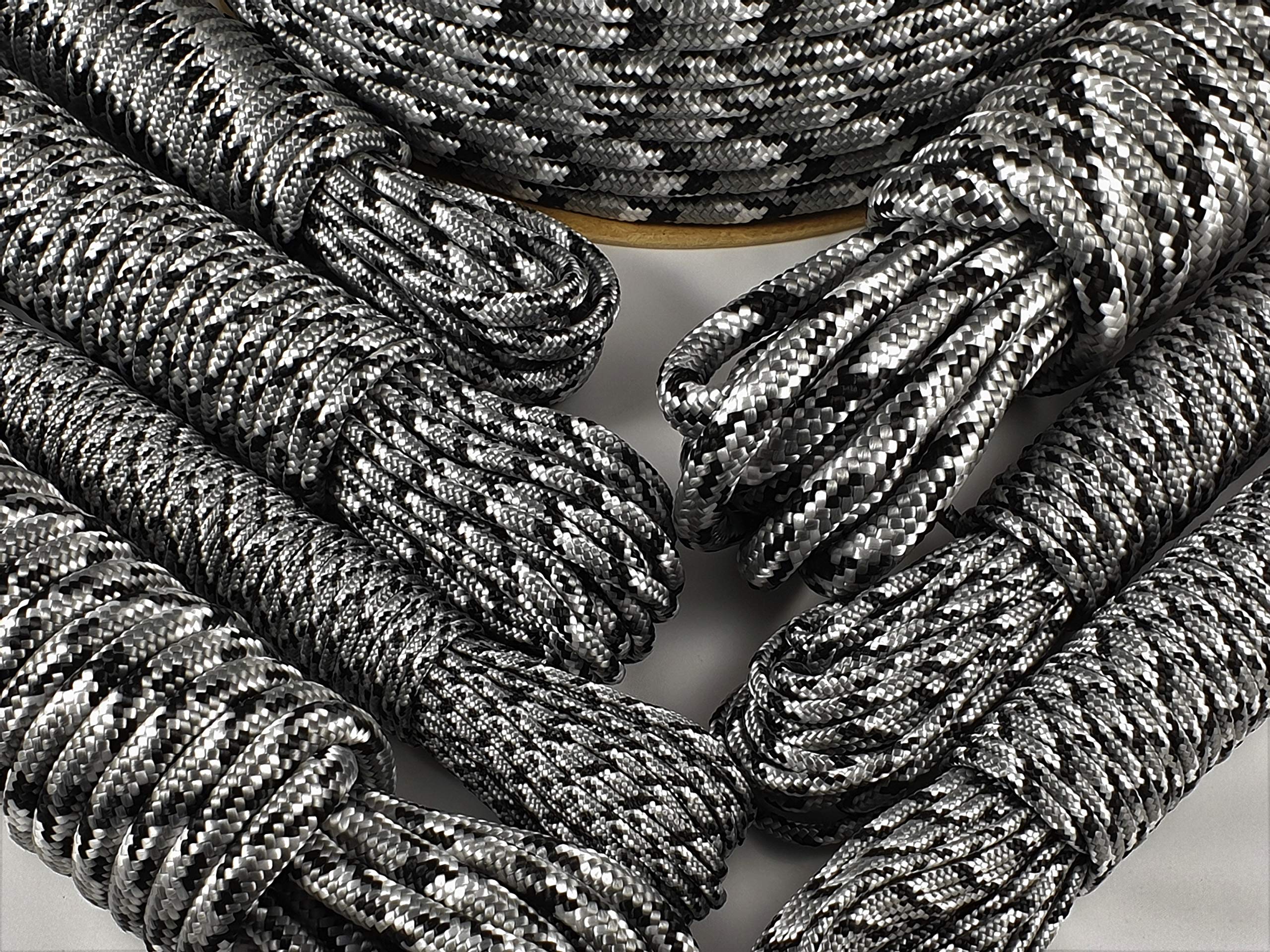 Moro Camouflage Seil Winter/Grau Polypropylenseil ganze Spule 180m-350m - 3mm 4mm 5mm 6mm 8mm 10mm 12mm (0,10€/m - 1,00€/m)
