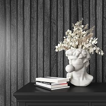 VEELIKE Vinilo Efecto Madera Negro Gris Paneles Madera Pared Papel Pintado  Madera 3D Papel Adhesivo para Muebles Vintage Vinilo Encimera Cocina Madera  Impermeable Dormitorio Armarios 40cm x 300cm : Amazon.es: Bricolaje y  herramientas