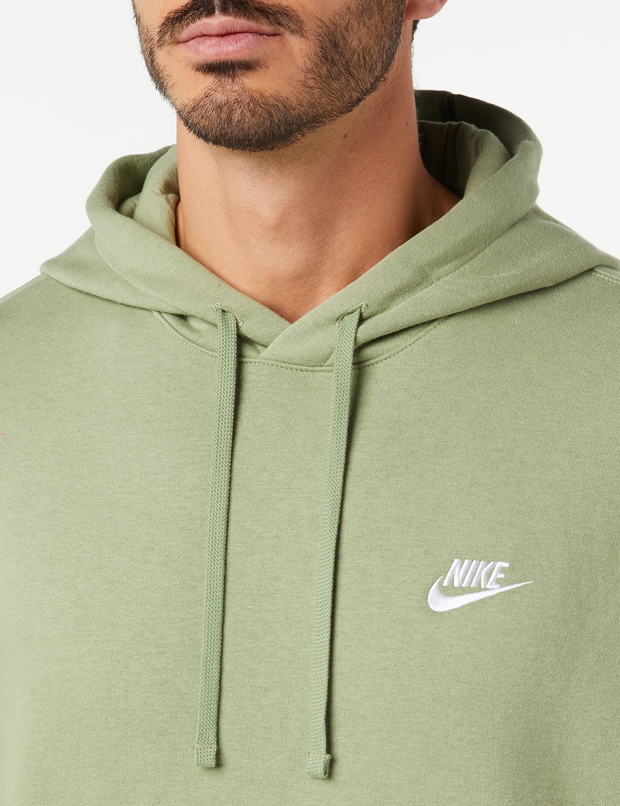 Nike NSW Club Hoodie Po BB Oil Zielony/Biały S