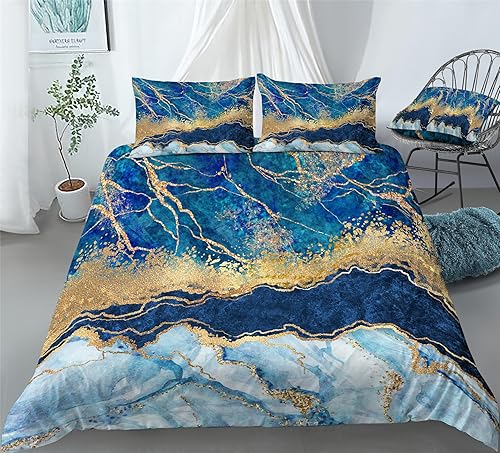 Miniatura 7 de Color Swirl Marble Duvet Cover Set Marble Prints Bedding Girl Boy Kids Bed Sets 234PCS Quilt CoversSheetsPillow Shams,TwinFullQueenKing