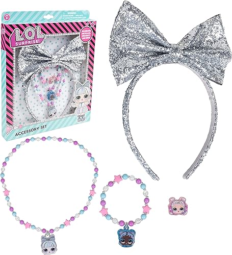 Miniatura 2 de L.O.L - Diadema para niñas  Juego de diadema para niñas  Juego de vestir todo en una caja de regalo  Diadema  Juego de joyas de juego  4 piezas