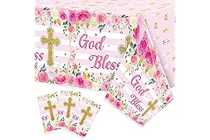 3-Pack Premium Pink Baptism Tablecloths