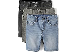 Comfy, Durable 6T Boys Stretch Denim Shorts for Active Kids