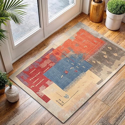 Miniatura 36 de CAMILSON Alfombra moderna de lujo de 8 x 10 pies, estilo vintage, abstracto, suave, de pelo medio, resistente a las manchas, fácil de limpiar, no