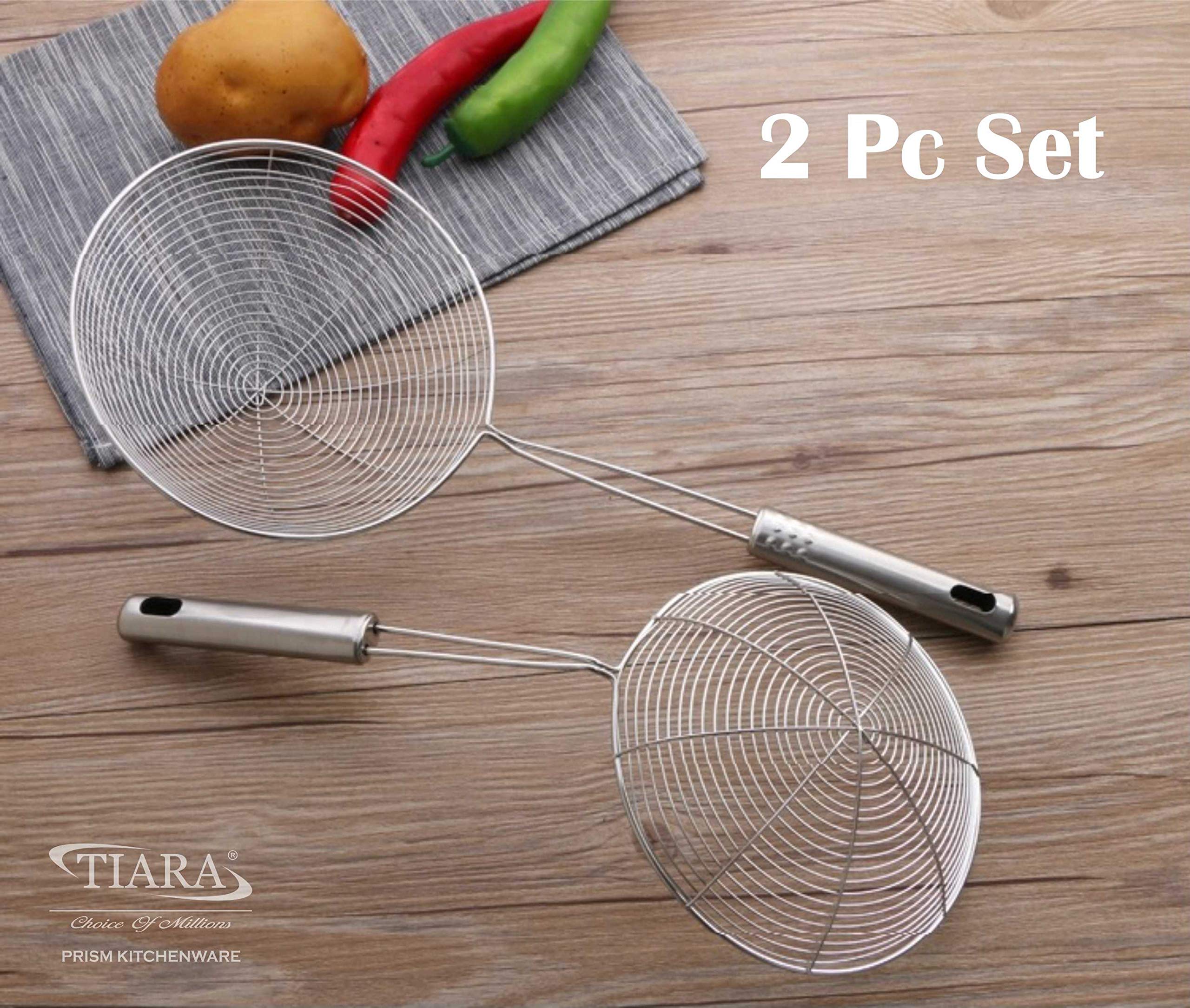 Buy TIARA Prime 2pc Set Frying Strainer DEEP Fry/MESH Strainer/JHARA