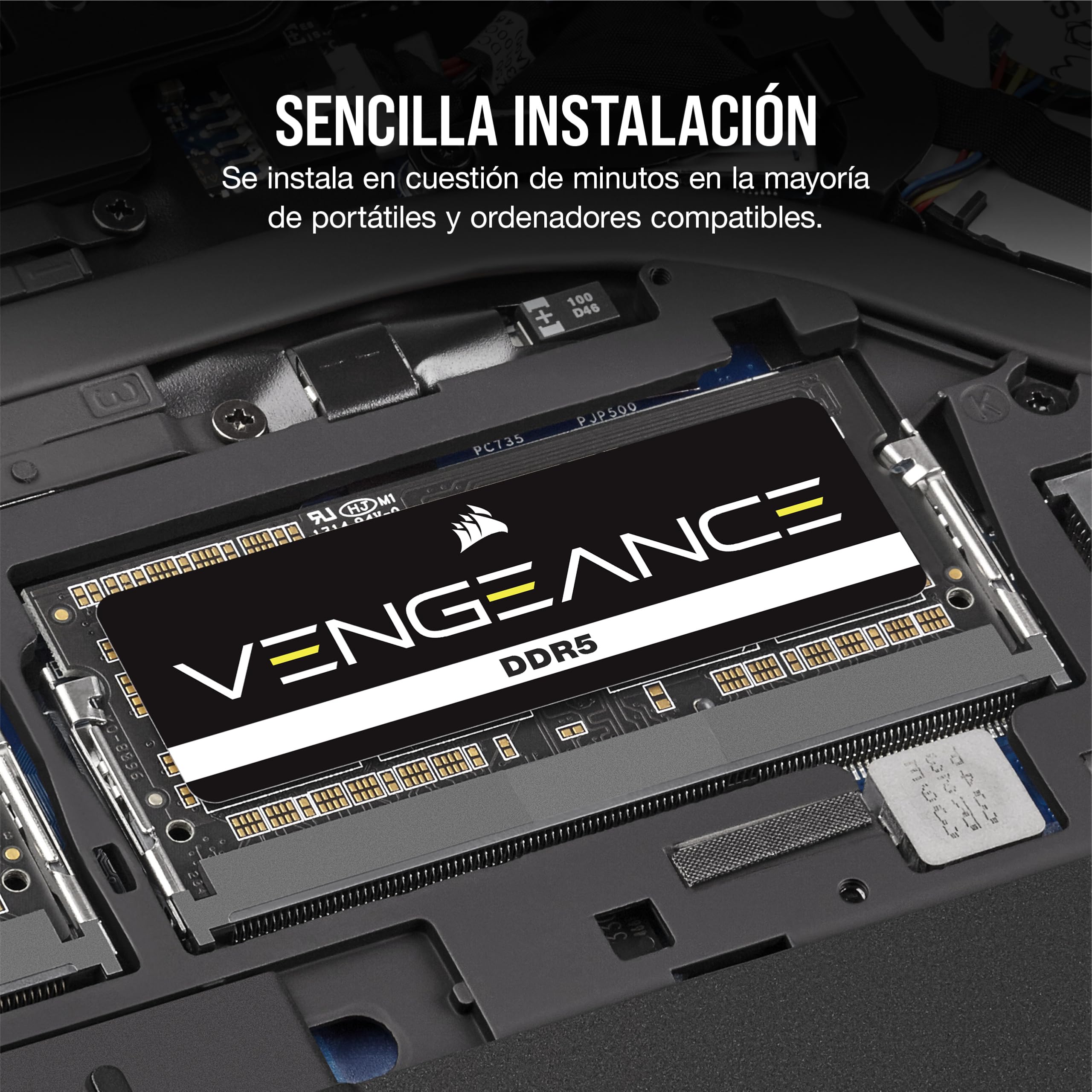CORSAIR Vengeance SODIMM DDR5 RAM 64GB (2x32GB) 5600MHz CL48-48-48