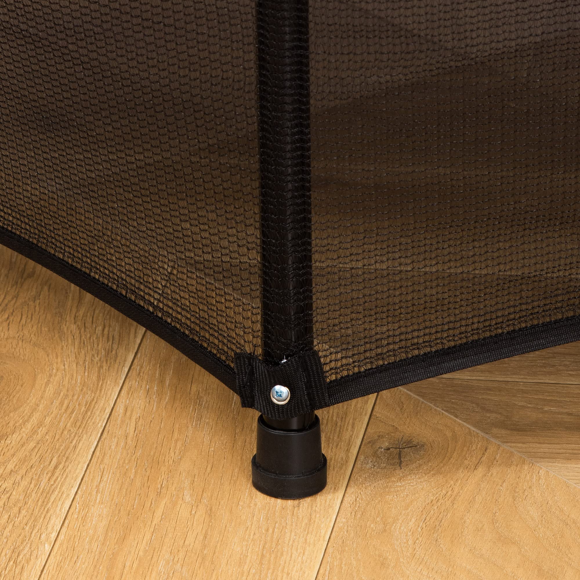 HOMCOM Trampolino da Giardino per Bambini 3-6 Anni Φ140x160cm, Tappeto Elastico con Rete, Bordo Imbottito e Corde Elastiche