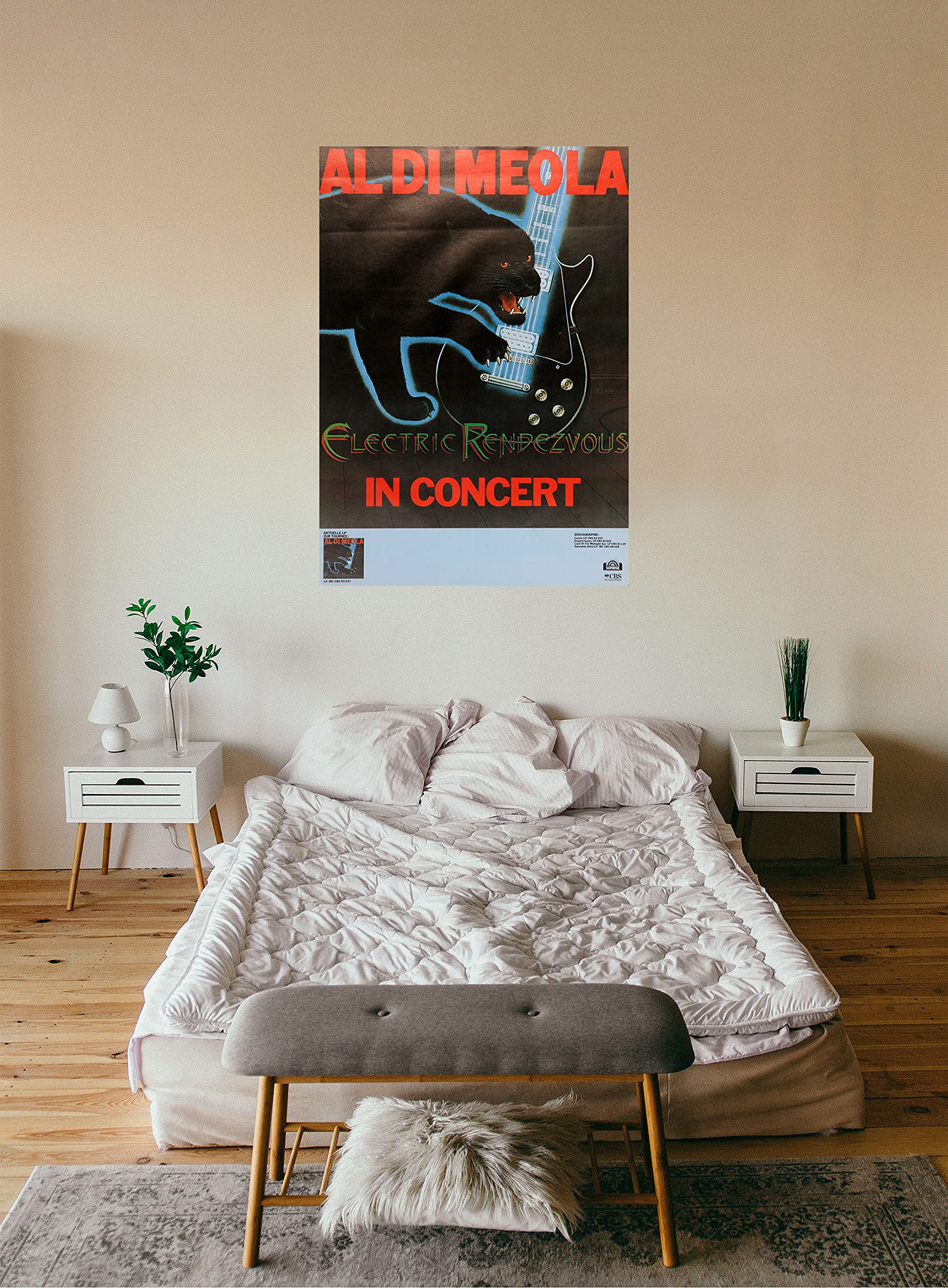 Premium Poster/Plakat | DIN A1 | Wanddeko | Live Konzert Veranstaltung » Alo Di Meola - Electric Rendezvous, No Town 1982 «