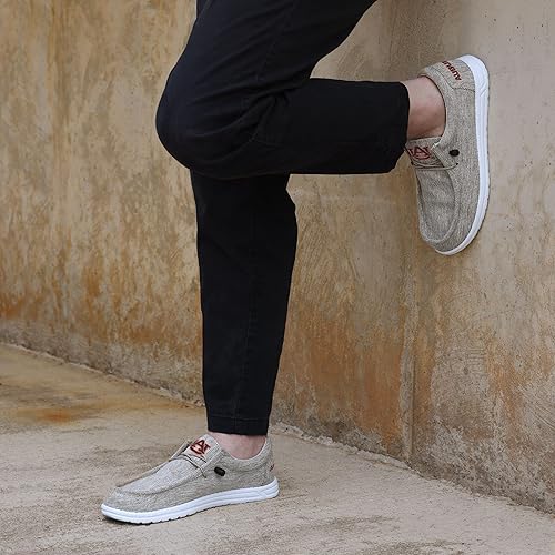 Miniatura 43 de FOCO Men's NCAA College Team Logo Lightweight Loafers Lace Up Cotton Knit Shoes