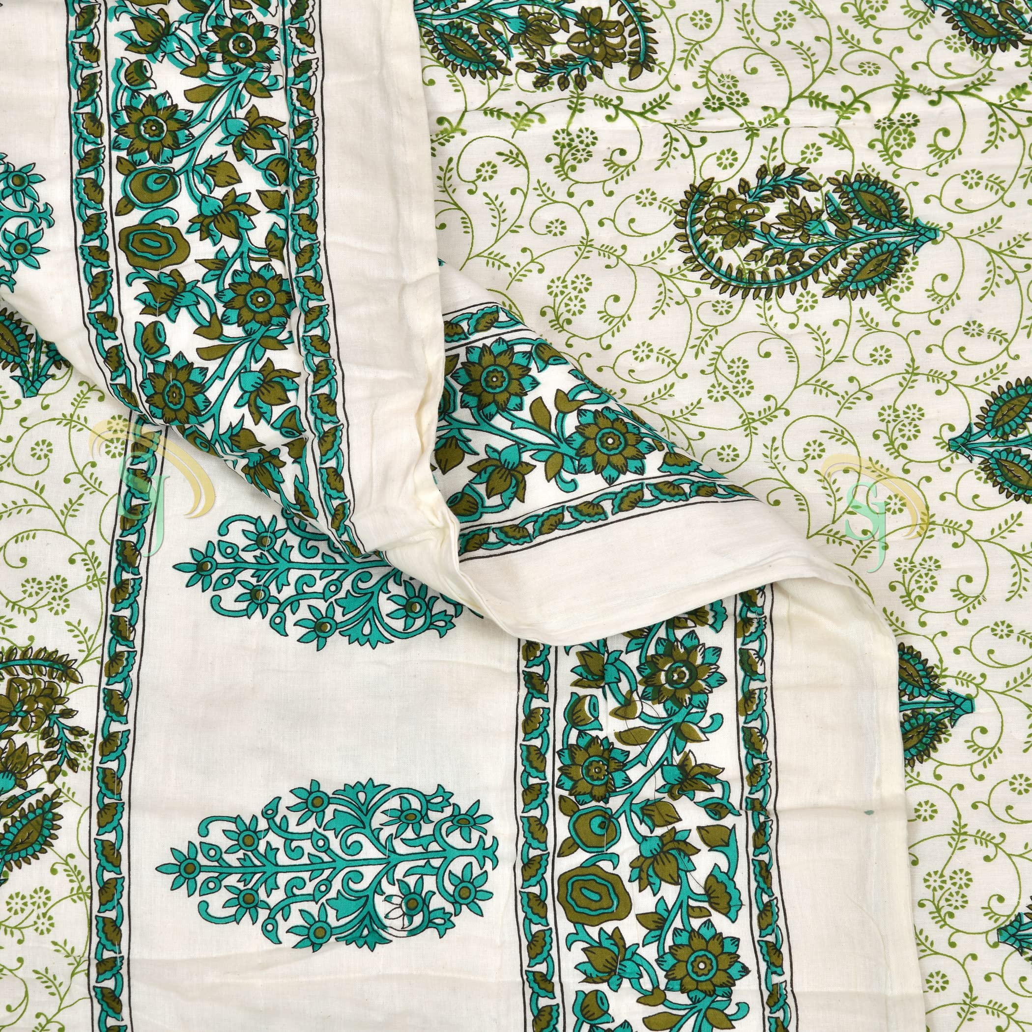 Jaipuri Cotton Quilt - Luxurious Bedding -6
