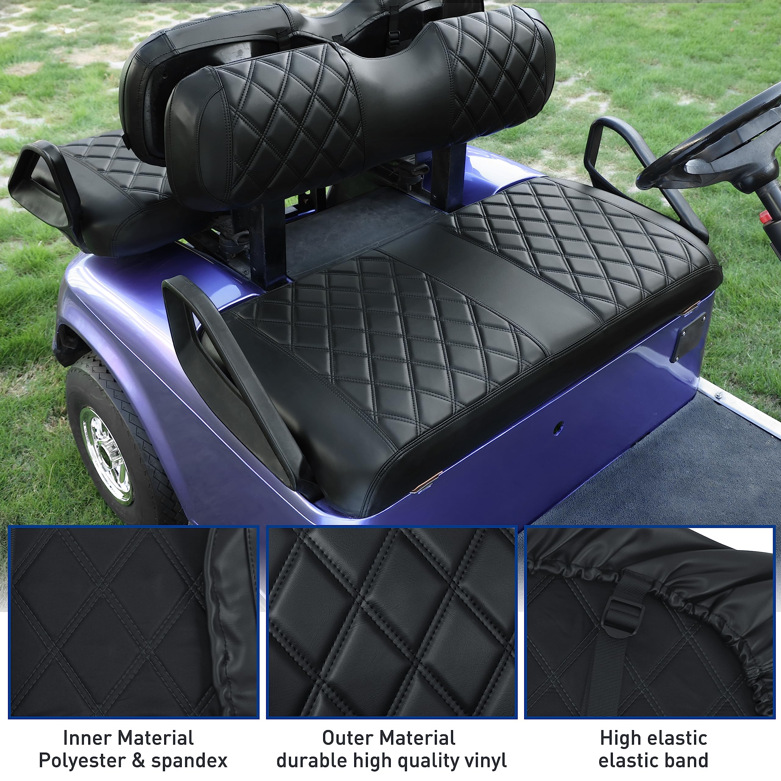 Amazon.com: NOKINS Golf Cart ET Front Seat Covers Suitable for