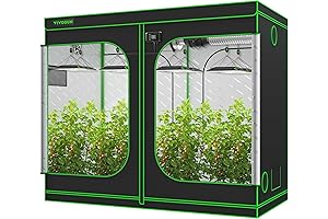 VIVOSUN 4x8 Grow Tent with 96"x48"x80" High Reflective Mylar