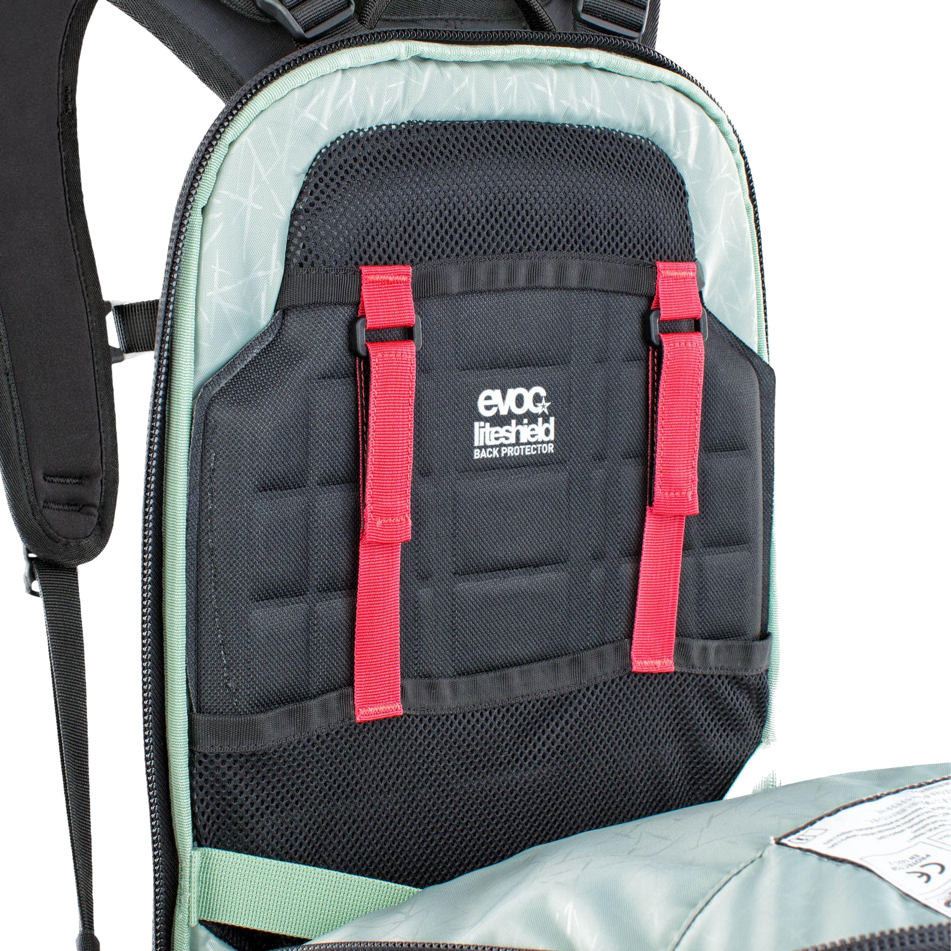 EVOC Fr Trail E-ride sac à dos protecteur pour e-mountain bikes (compartiment batterie séparé, LITESHIELD BACK PROTECTOR, LITESHIELD SYSTEM AIR ventilation) Mixte (lot de 1)