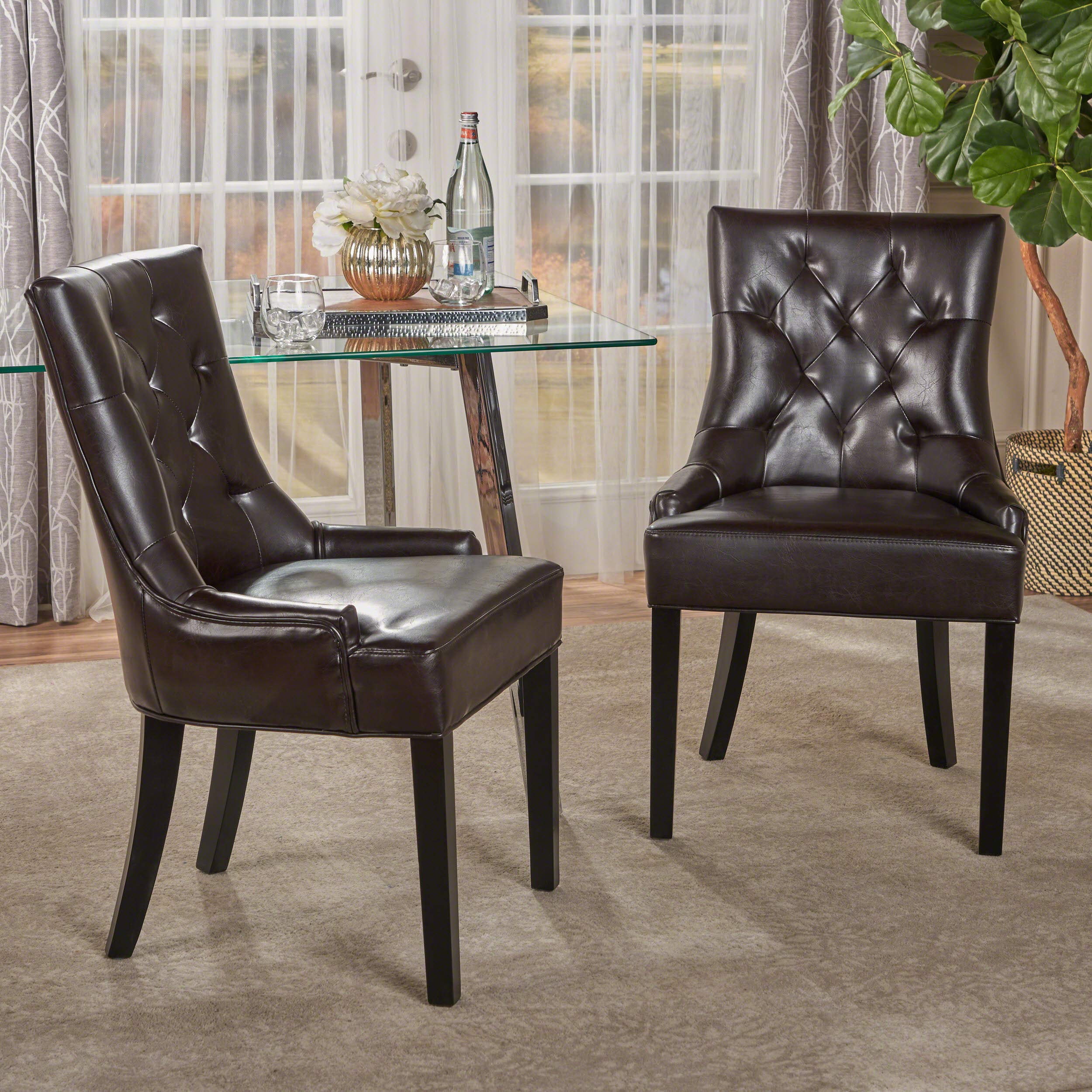 Bonded Leather Dining Chairs All Chairs