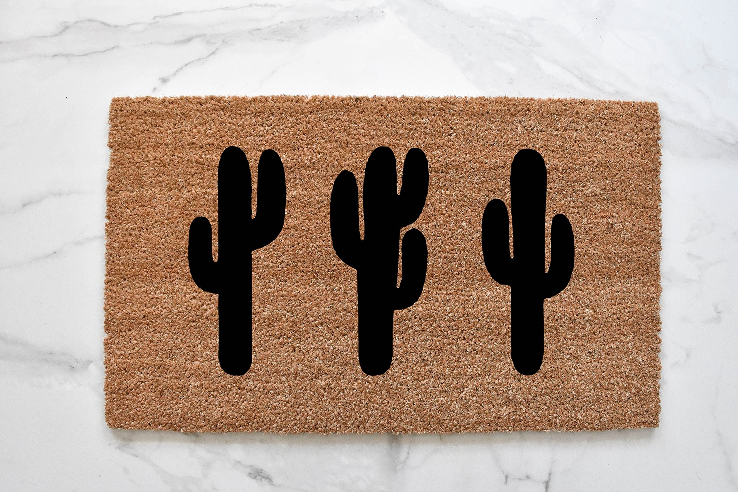 Desert Doormat, Cactus Doormat, Welcome Mat, Desert Decor, Southwest Decor, Front Door Mat, Cactus Decor, Porch Decor, Door Mat Doormat Entrance Mat Rubber Anti Slip Washable, 30 x 17 Inch