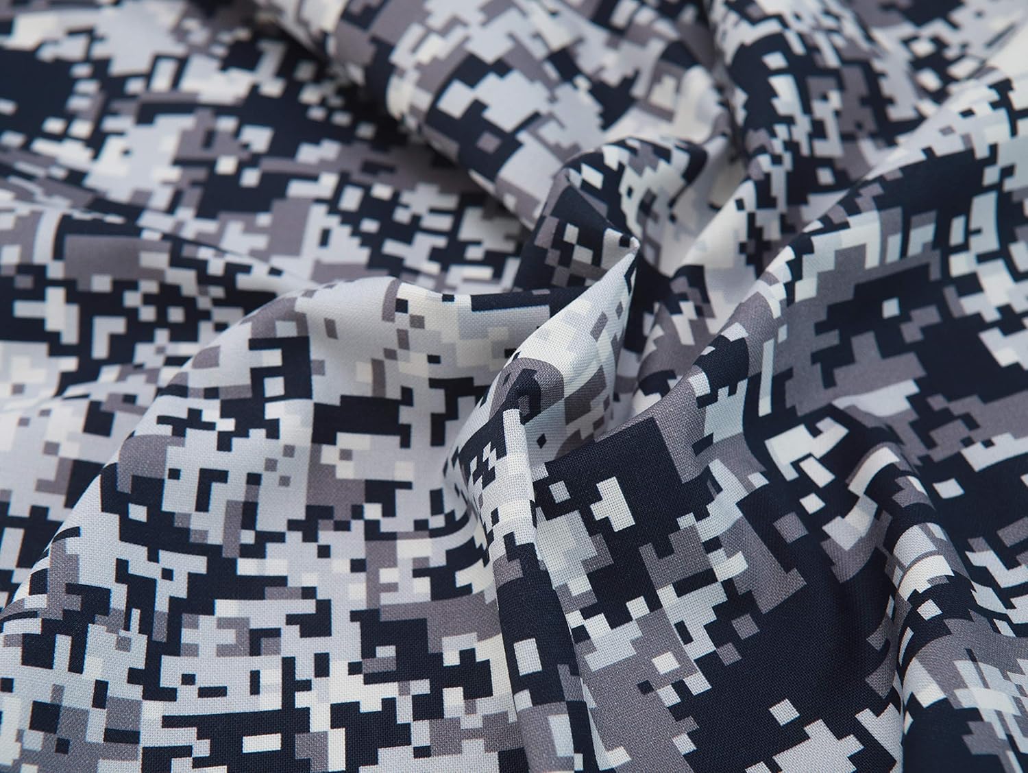 COTTONVILL Camouflage 20COUNT Cotton Print Quilting Fabric (3yard, ph-Gray)