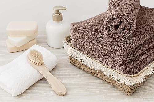 Miniatura 3 de RosenSoft - Paños de lavado extra grandes de 16 x 14 pulgadas para cuerpo y cara, gimnasio de manos, spa, toallas para baño, juego de toallas de