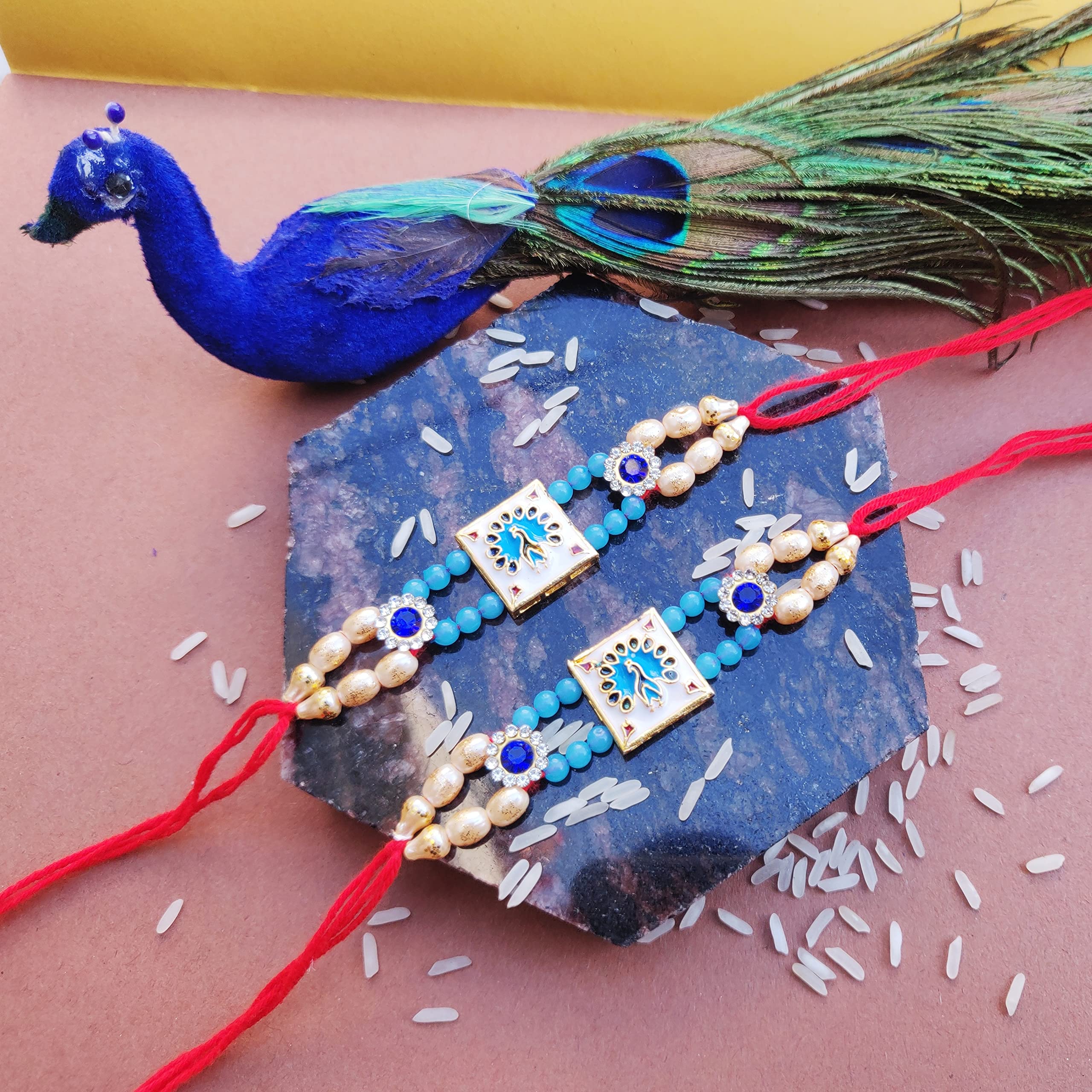 set of 1 rakhi for bro handmade rakhi