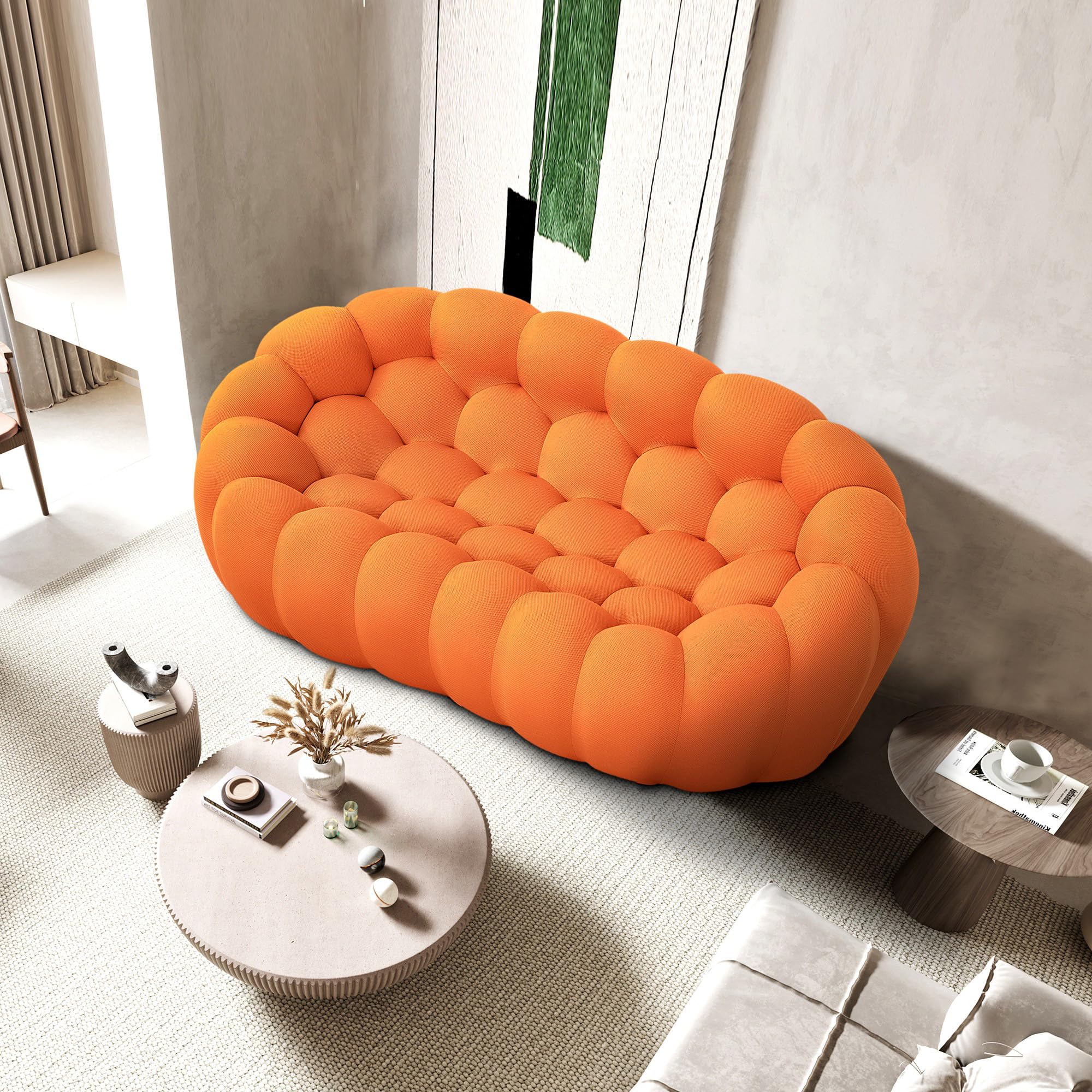 Amazon.com: VASOENY 74.8'' Modern Loveseat Sofa, 2 Seater Mesh