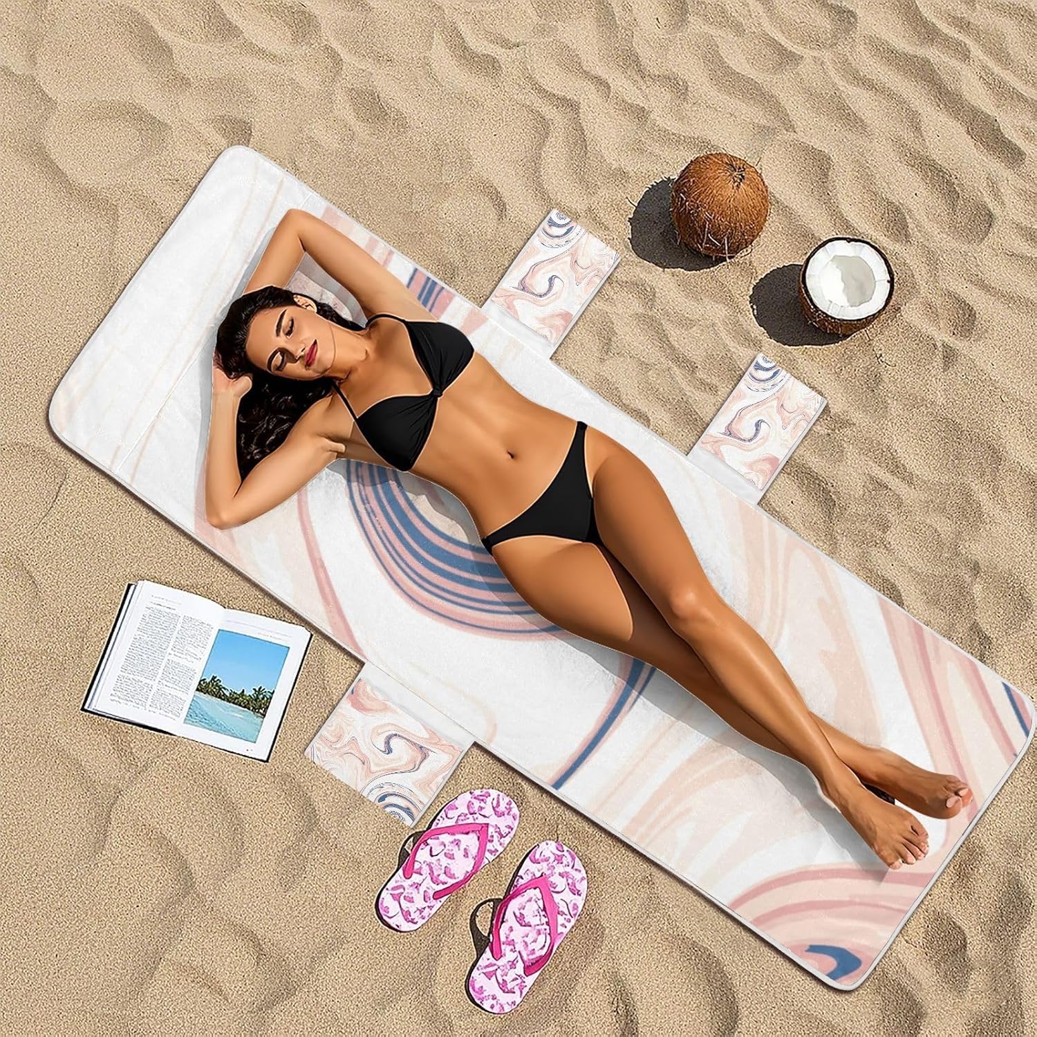 Patio Lounge Chair Cover Waterproof Outdoor Chaise Lounge Cover with Windproof Straps for Outdoor