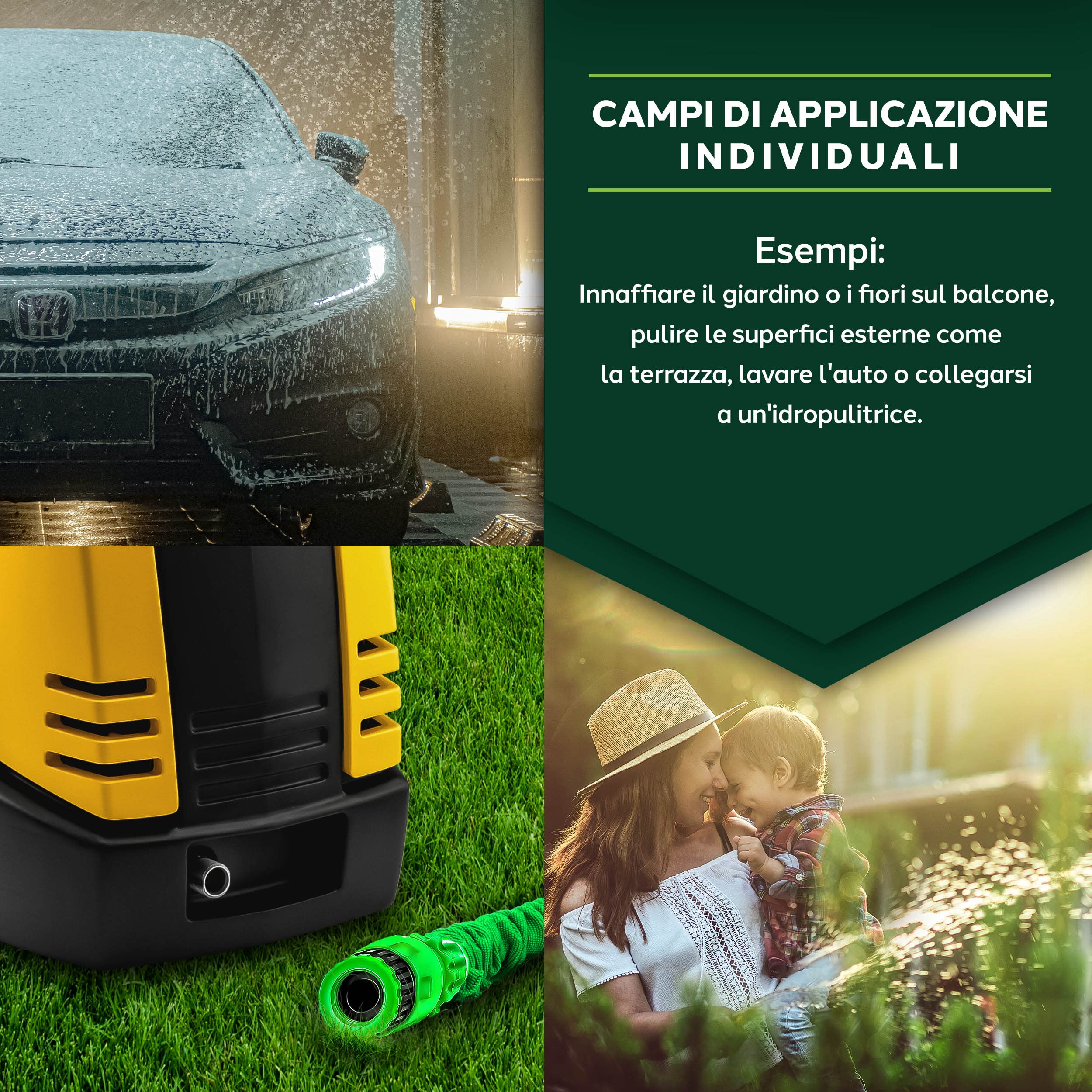 TRESKO® Tubo Acqua Estensibile Tubo Irrigazione Estensibile 3/4" Tubo Acqua Da Giardino Avvolgibile in 6 diverse misure (60m)