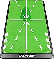 Vista 1 de CHAMPKEY Alfombrilla de golf de impacto premium de 8 x 17 pulgadas, versión mejorada Tapete de práctica de golf con comentarios de caminos Guías