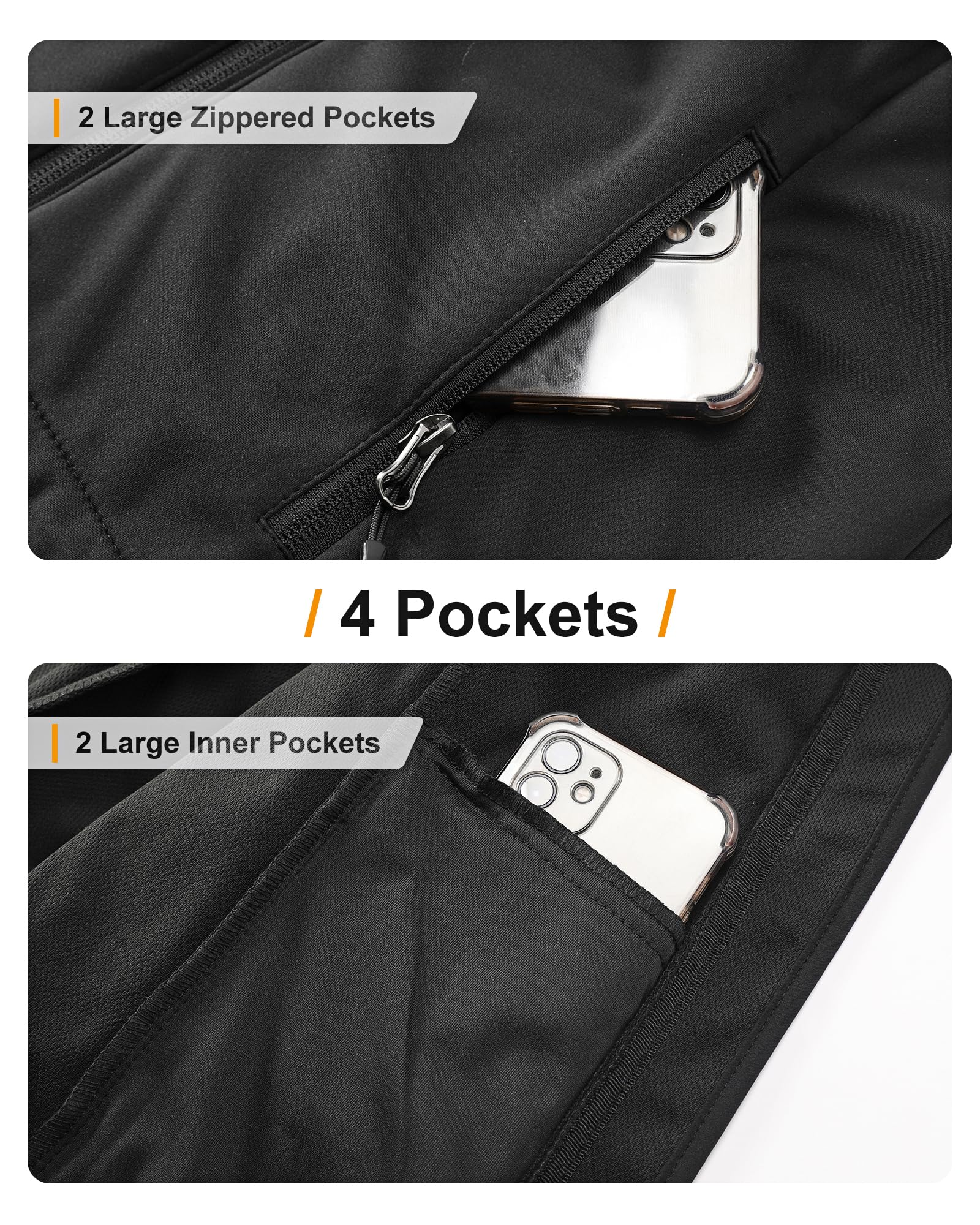 33,000ft Damen Softshelljacke Wasserdichte Winddichte Funktionsjacke Atmungsaktive Übergangsjacke Leichte Fahrradjacke mit Kapuze Windbreaker zum Laufen, Radfahren, Wandern